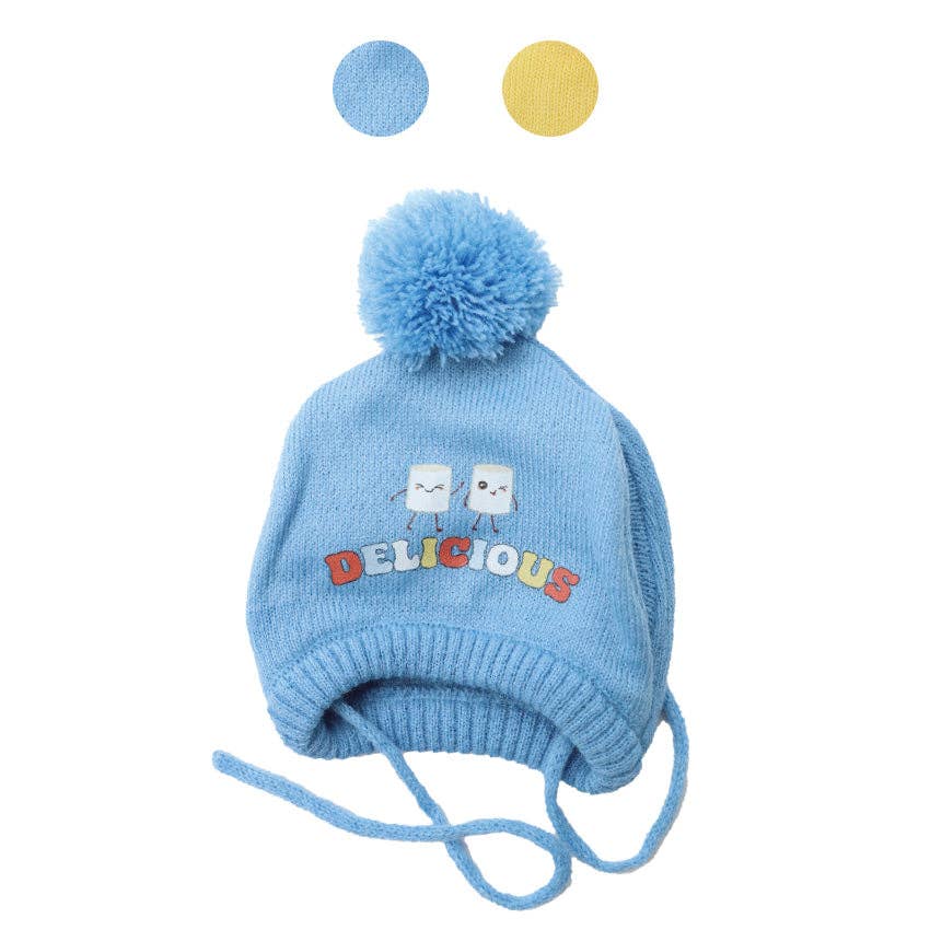 “Delicious” Dog Hat with Pompon – Winter Dog Accessory
