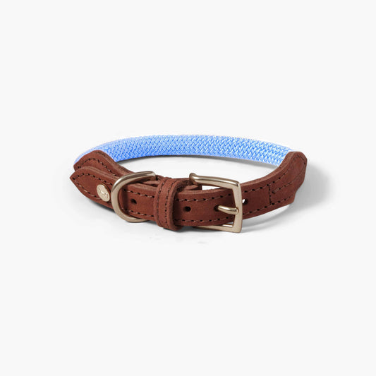 Torekov Dog Collar Hydrangea Blue – Colorful, Luxurious & Durable