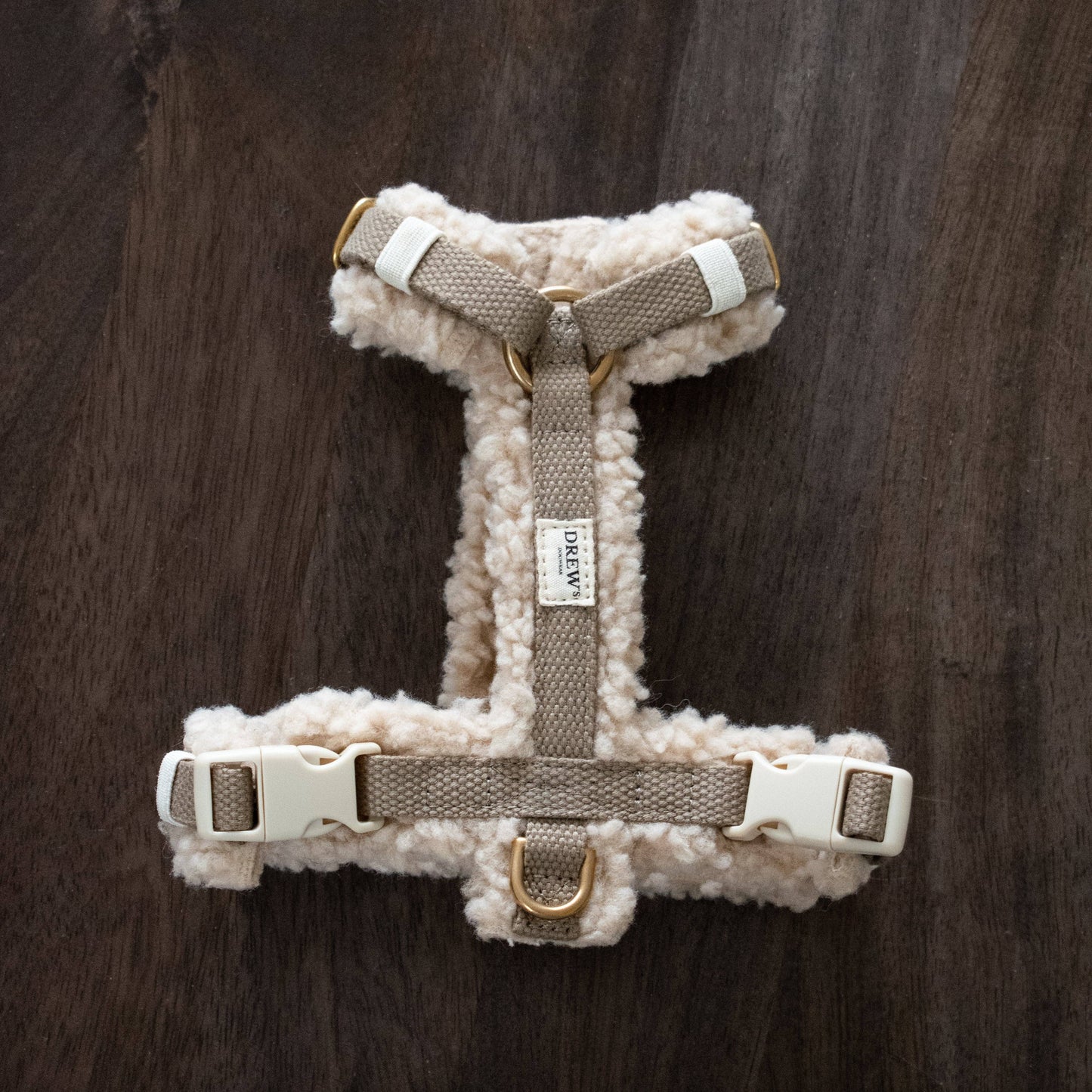 Teddy Dog Harness Beige – Sustainable Style for Every Walk