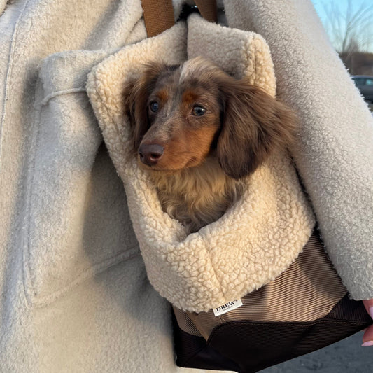 Aspen Sporty Dog Bag with Soft Teddy Fleece