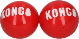 KONG Signature Balls 2-Pack Small – Durable Fetch Balls for Dogs