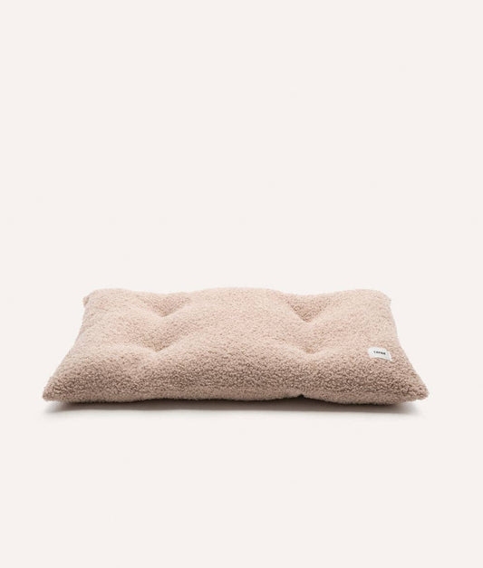 Bela Dog Cushion Bed – Beige Fleece | Removable & Washable