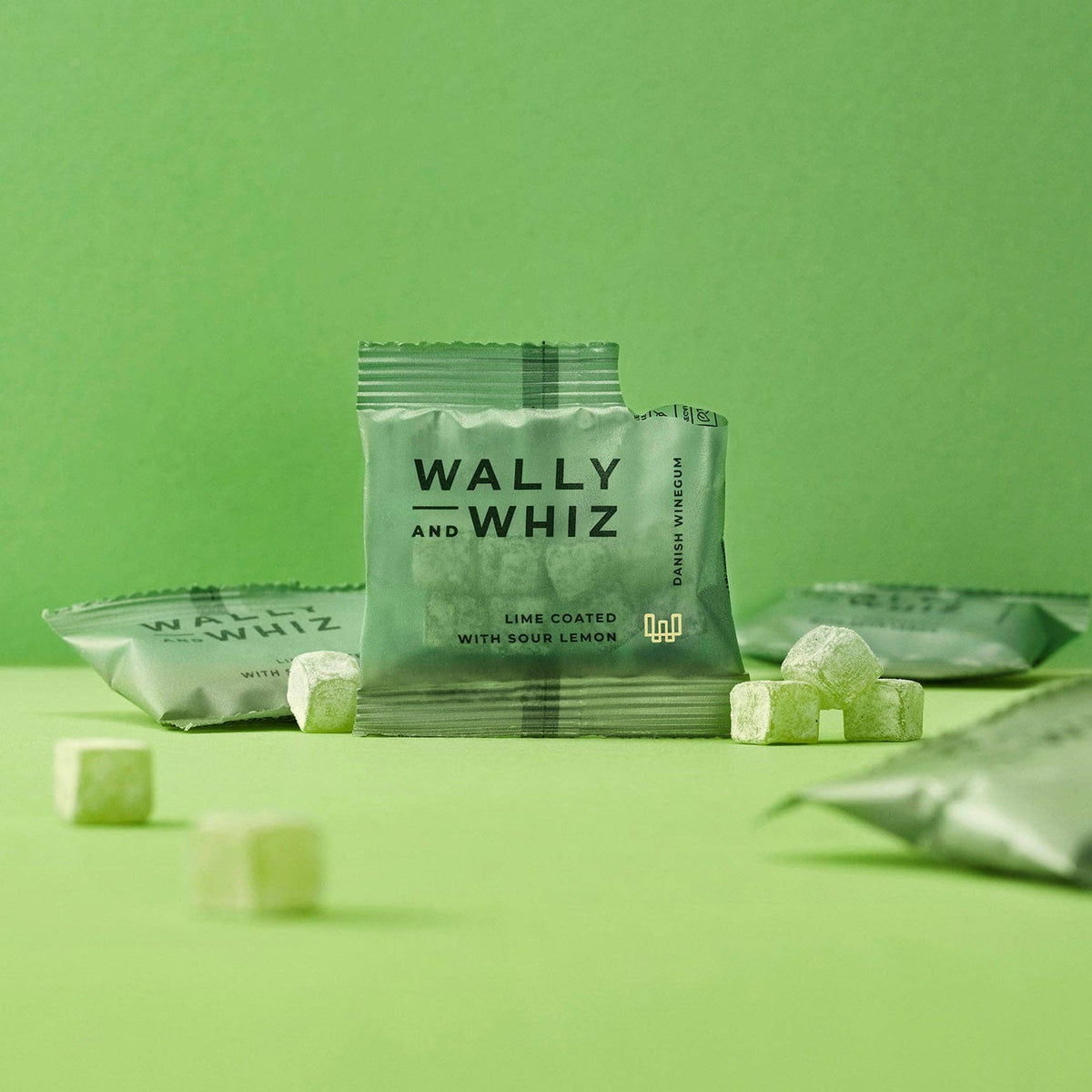 Lime & Sour Lemon Winegums – 30 poser, 330 g