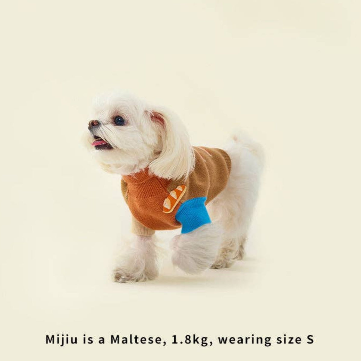 Brown Wool Dog Sweater – 100% Wool, Nordic Design
