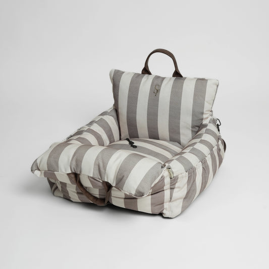Car Seat Lara | Striped 2.0 – 3-in-1 Dog Car Seat, Bed & Travel Bag