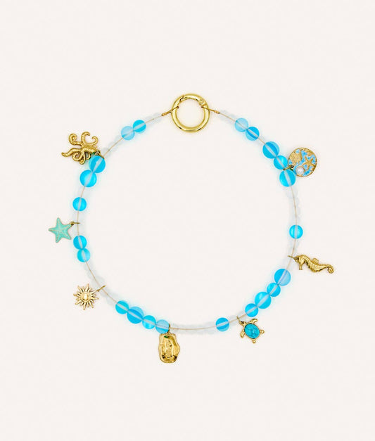 Dog Charm Necklace – Sea-Inspired Decorative Collar | Sira
