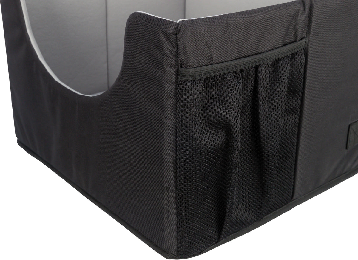 Foldable Dog Car Seat – Small Dogs Travel Seat with Cushion (45×28×40 cm)