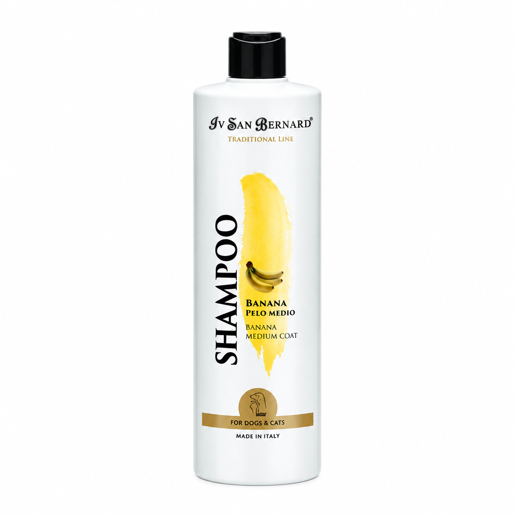 Bananshampoo Iv San Bernard – Mellemlang og klippet pels, 500 ml