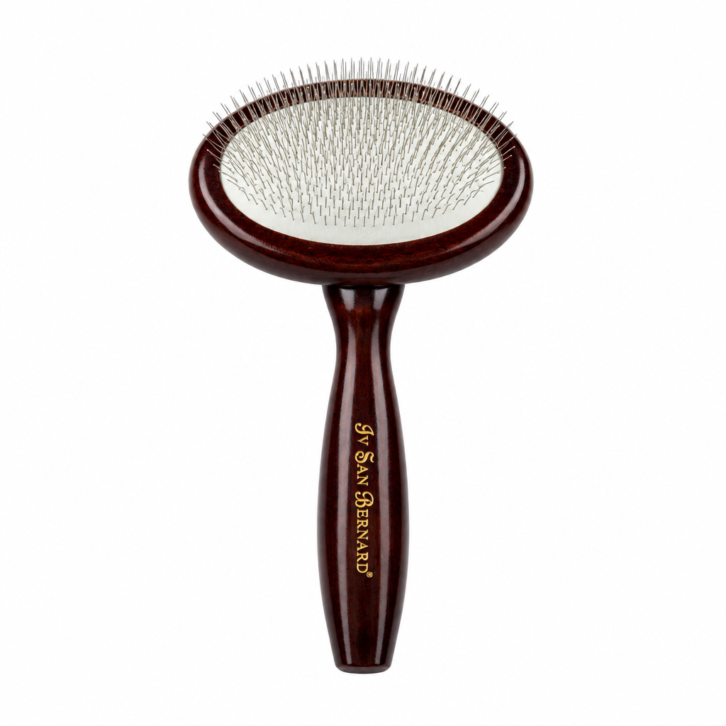 Large Oval Slicker Brush 13 cm | Undercoat & Detangling Brush for Dogs