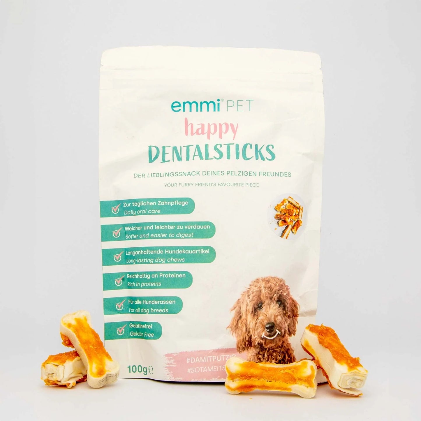 Power Dental Sticks – Rawhide Chews for Strong Teeth & Gums