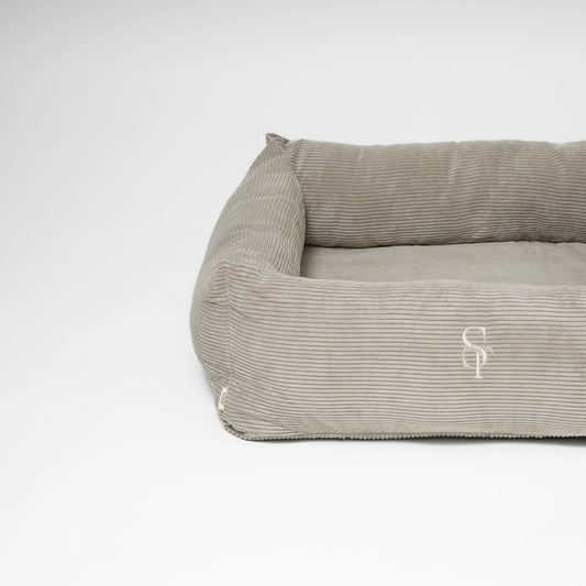 Vera Memory Foam Dog Bed – Sand Dune Corduroy | Danish Design