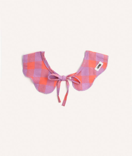 Violet Gingham Dog Bandana – Adjustable Cotton | Lola
