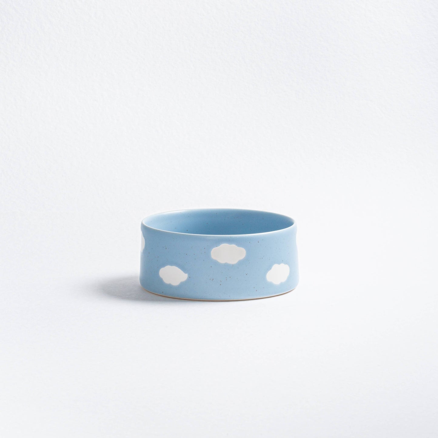 Cloud Pet Bowl 16.5cm Set of 2 – Satin Blue | Stoneware Dog Bowls