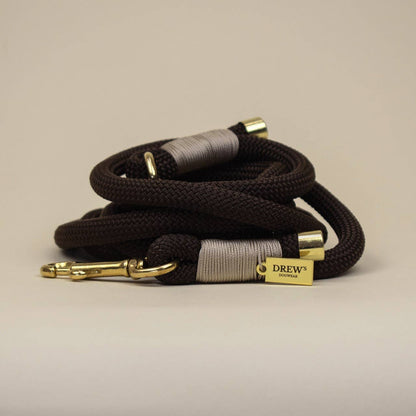 Espresso Brown Puppy Lanyard – Durable Handmade Rope Leash