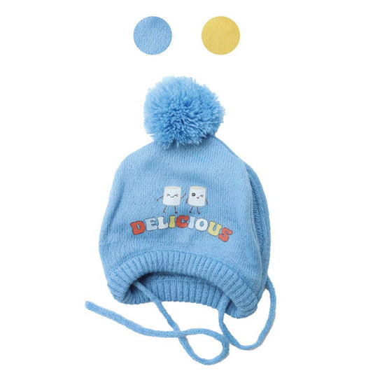 “Delicious” Dog Hat with Pompon – Winter Dog Accessory