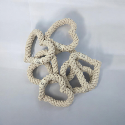 HEART – Natural Cotton Rope Dog Toy
