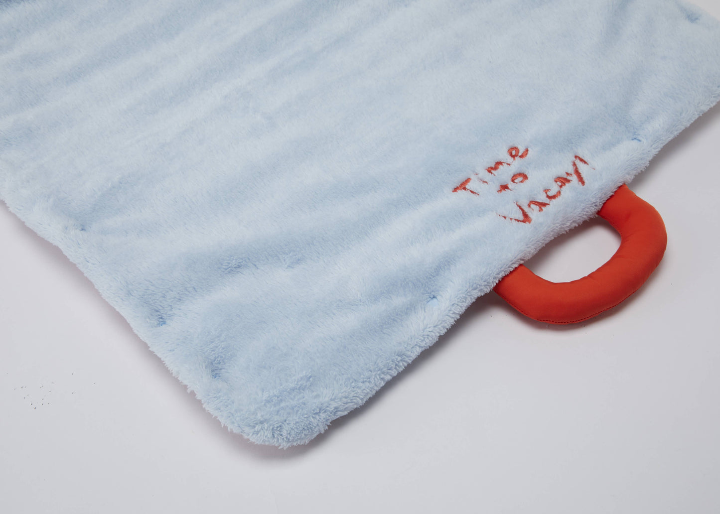 2-in-1 Padded Dog Blanket & Carry Bag – Pink Blue