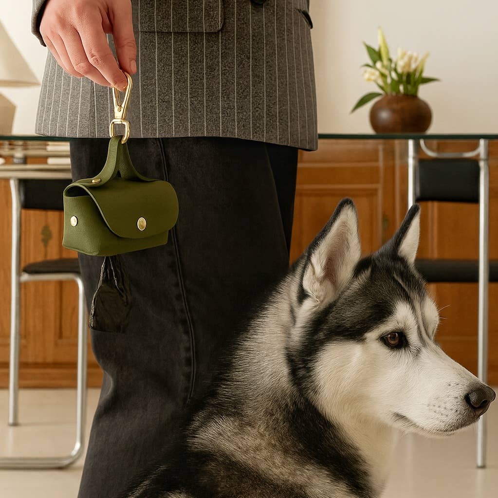 Portami – Eco-Leather Dog Waste Bag Holder