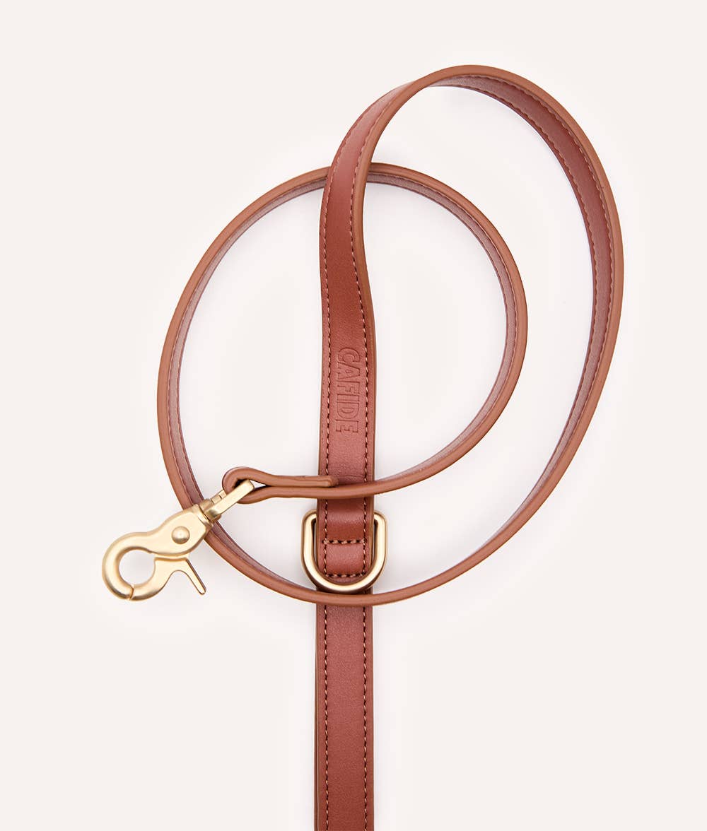 Brown Vegan Leather Multi-Position Strap, Pull