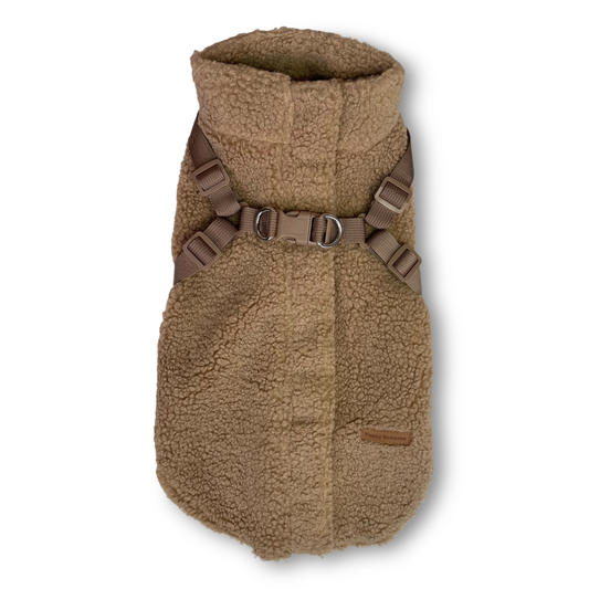 Teddy Dog Coat with Built-In Harness
