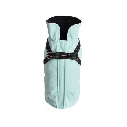 Tom Neoprene Waterproof Blue Dog Coat with Reflective Details