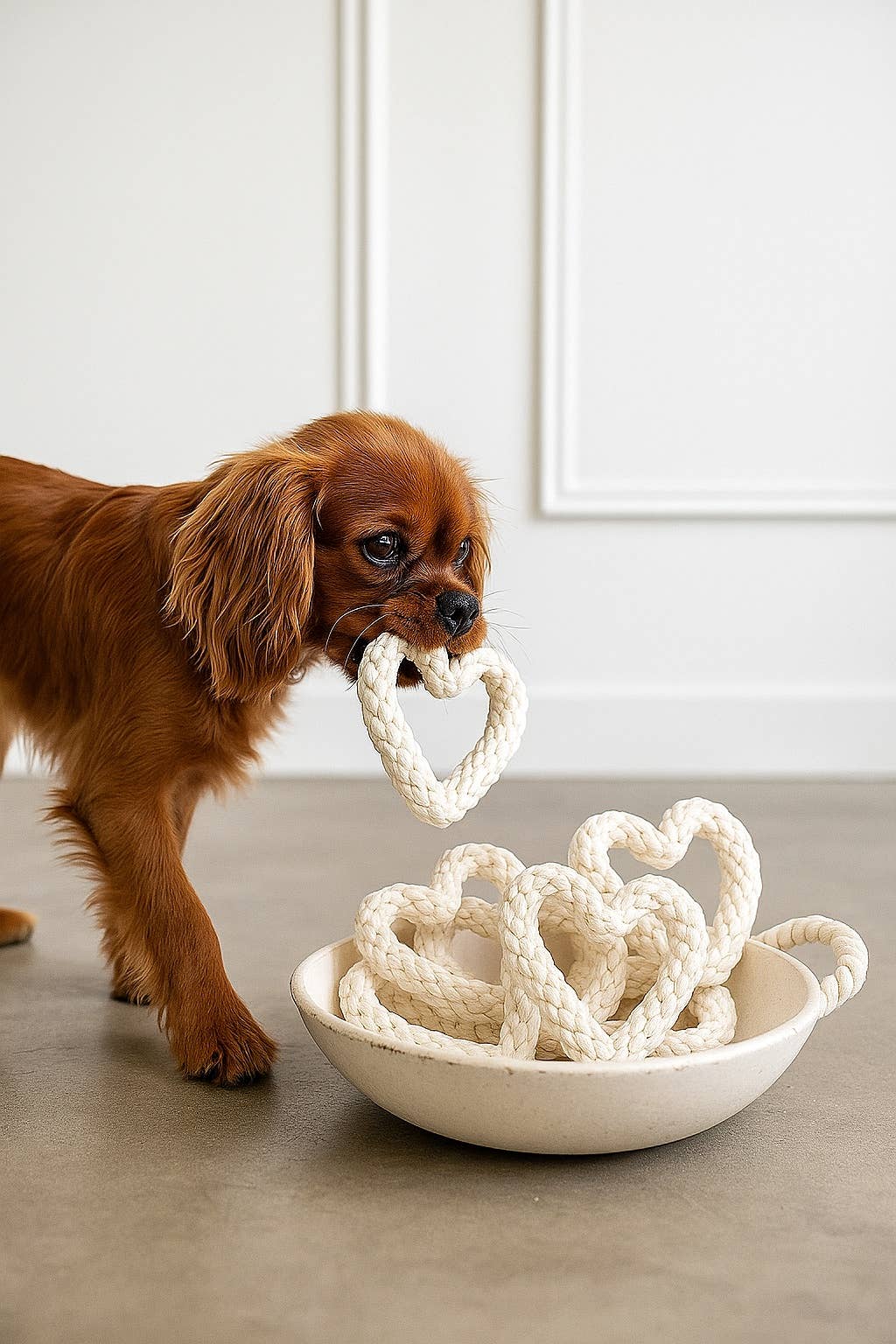 HEART – Natural Cotton Rope Dog Toy