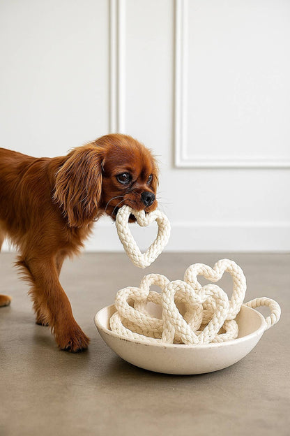 HEART – Natural Cotton Rope Dog Toy