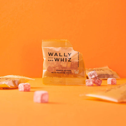 Wally and Whiz Mango & Passion Fruit Winegums – 30 Snack Bags (330g)