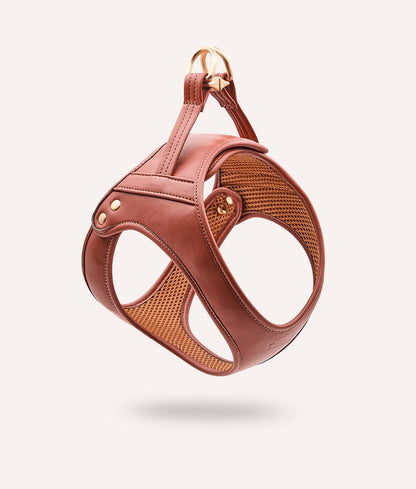 Jala Vegan Leather Dog Harness – Brown | Handmade & Sustainable
