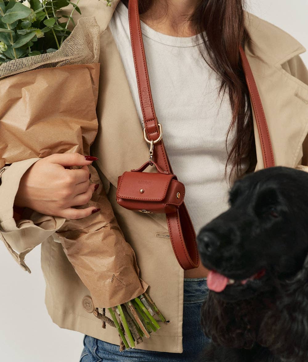 Jala Vegan Leather Dog Leash – Brown | 1.4m Sustainable & Handmade