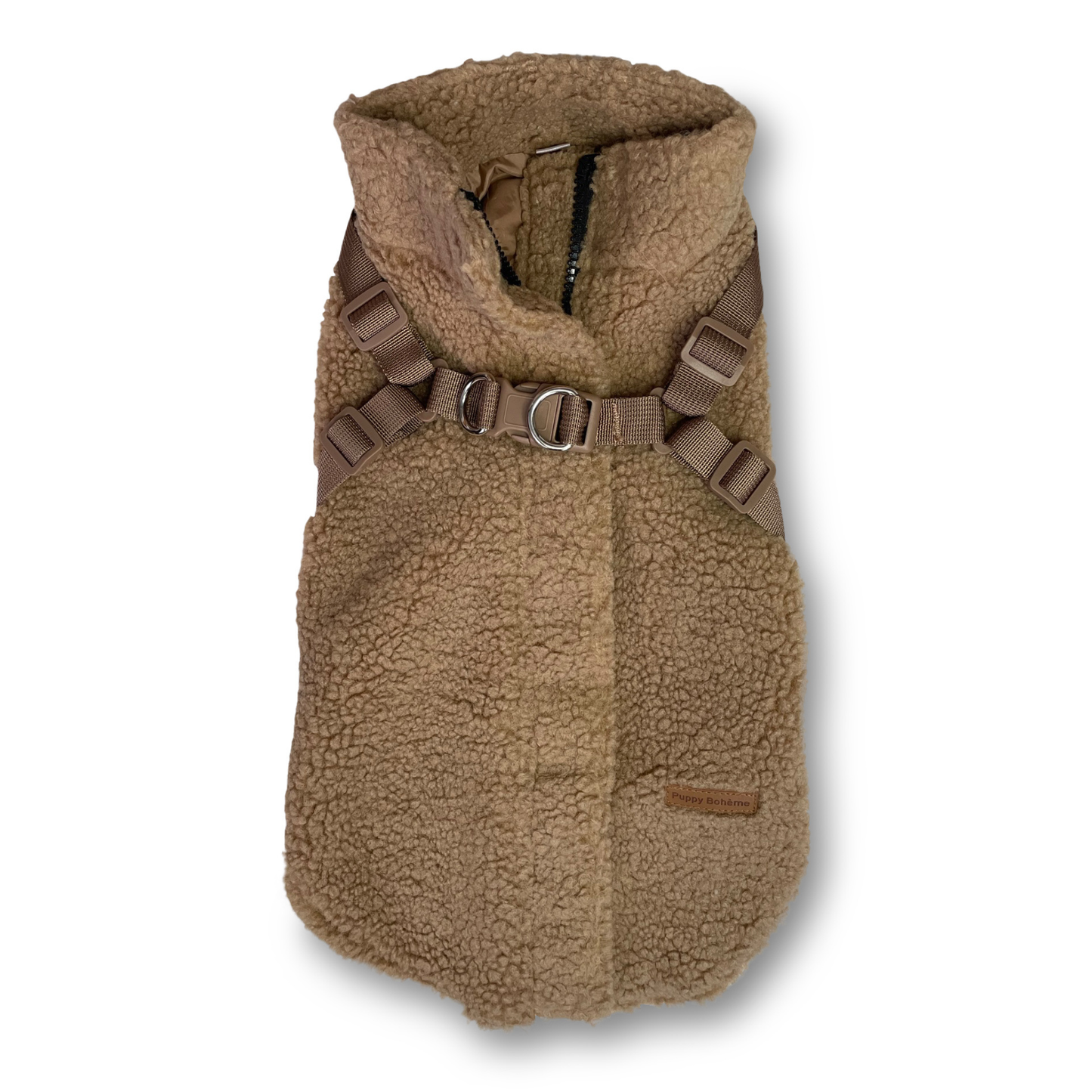 Teddy Dog Coat with Built-In Harness