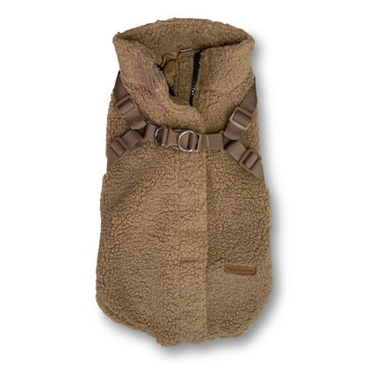 Teddy Dog Coat with Built-In Harness