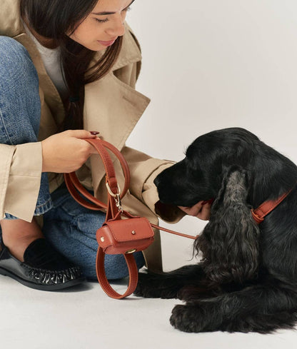 Jala Vegan Leather Poop Bag Carrier – Brown | Handmade & Sustainable