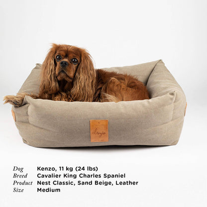Classic Nest Dog Bed Sand Beige – Timeless Comfort & Style