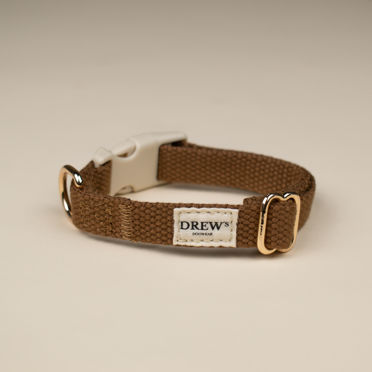 Puppy Collar Brown – Eco-Friendly & Adjustable XS