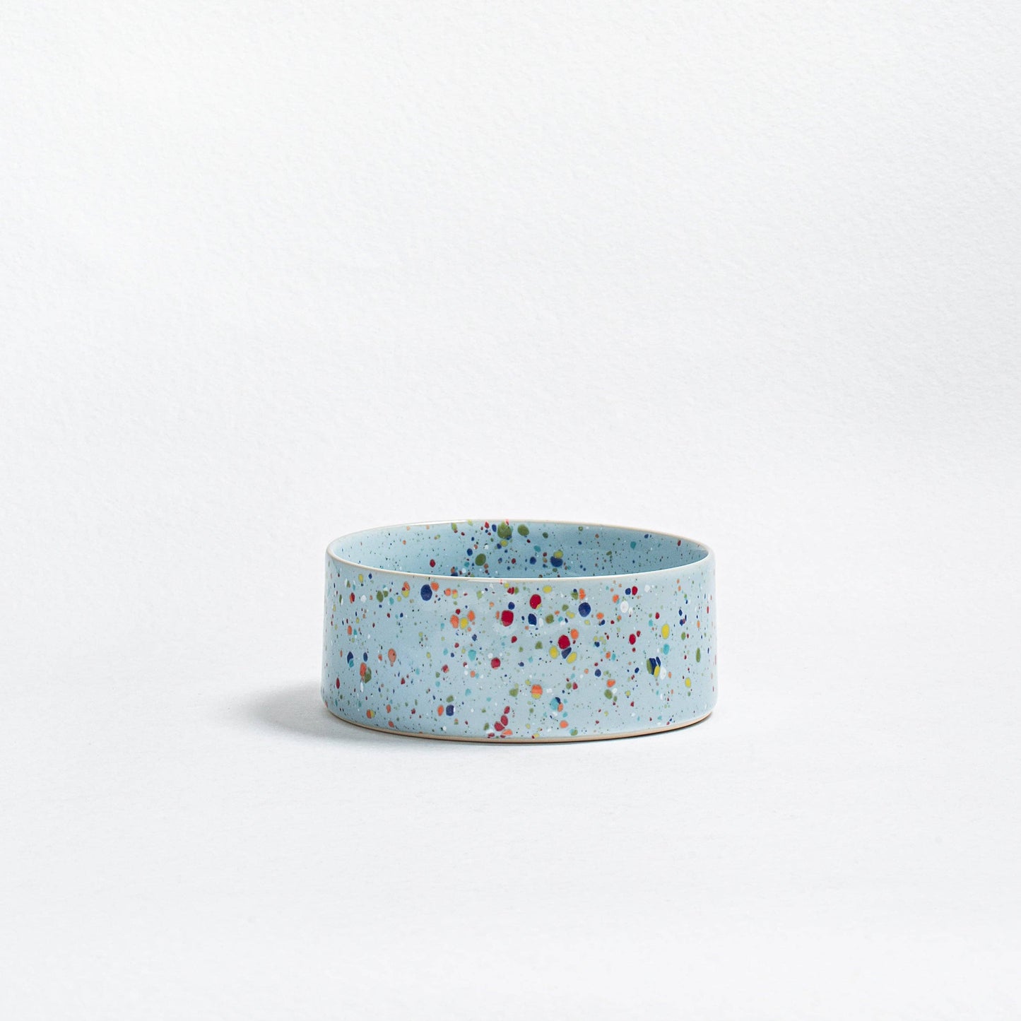 New Party Pet Bowl 16.5cm Set of 2 – Soft Blue | Stoneware Dog Bowls