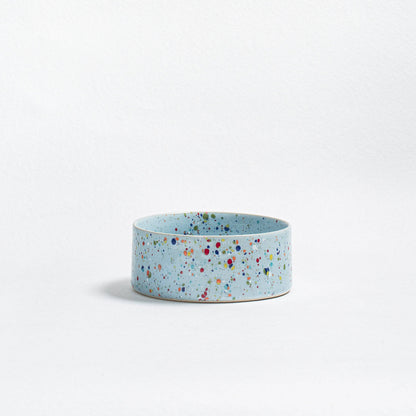 New Party Pet Bowl 16.5cm Set of 2 – Soft Blue | Stoneware Dog Bowls