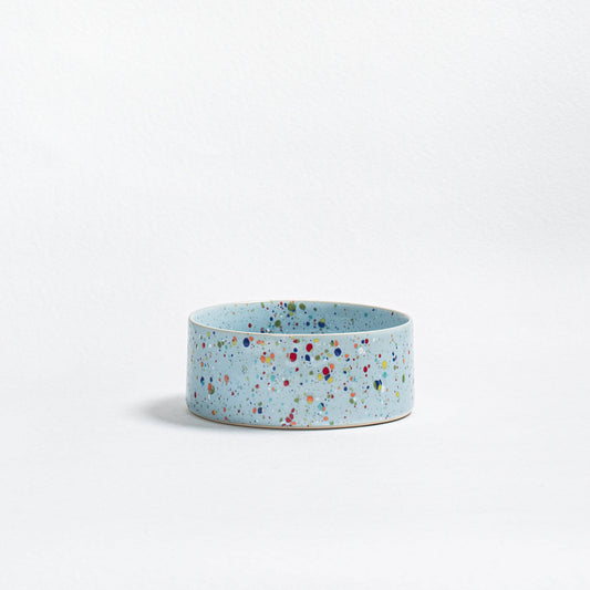 New Party Pet Bowl 16.5cm Set of 2 – Soft Blue | Stoneware Dog Bowls
