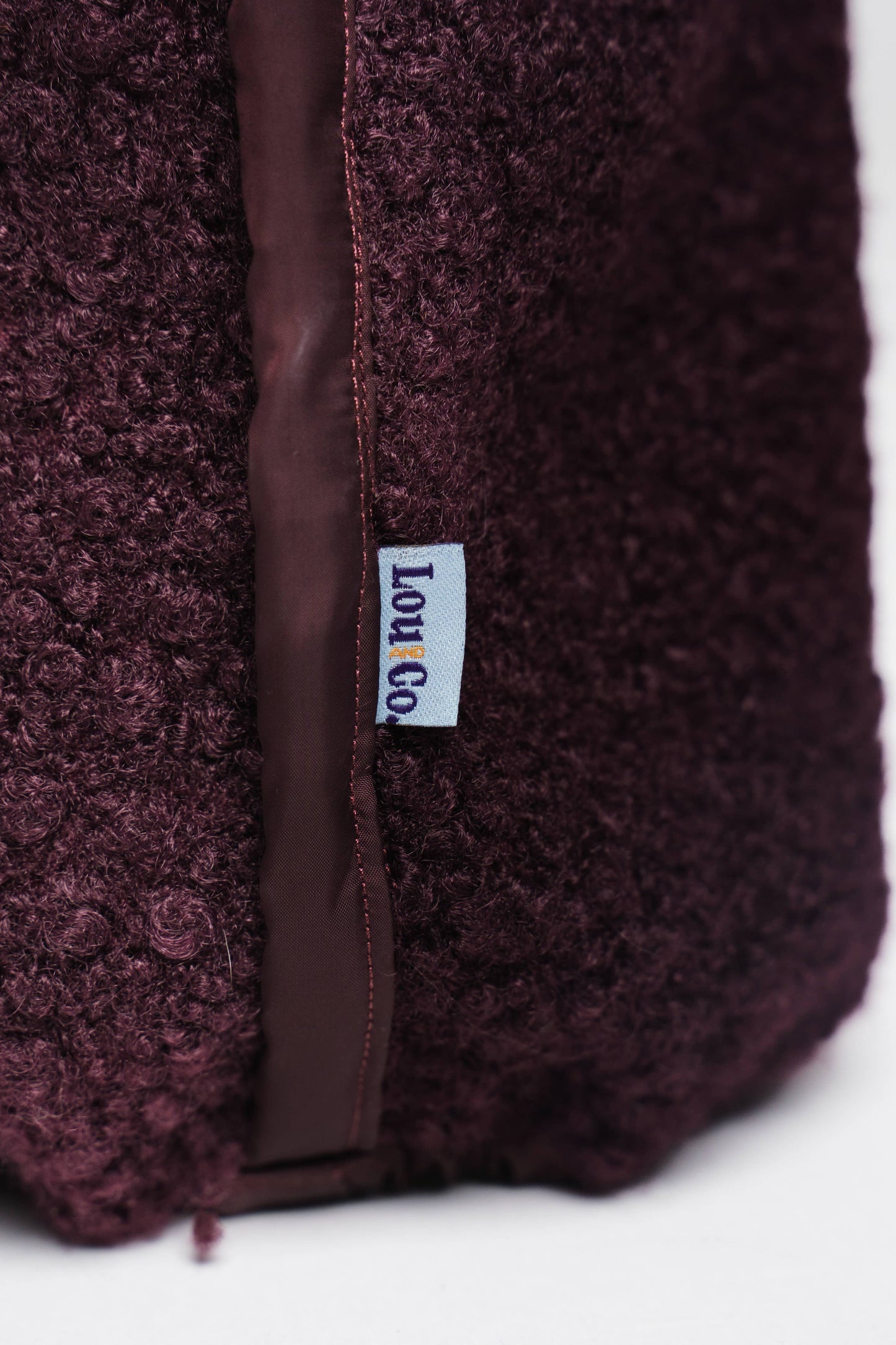 Winter Dog Snood – Burgundy (Reversible, Waterproof)