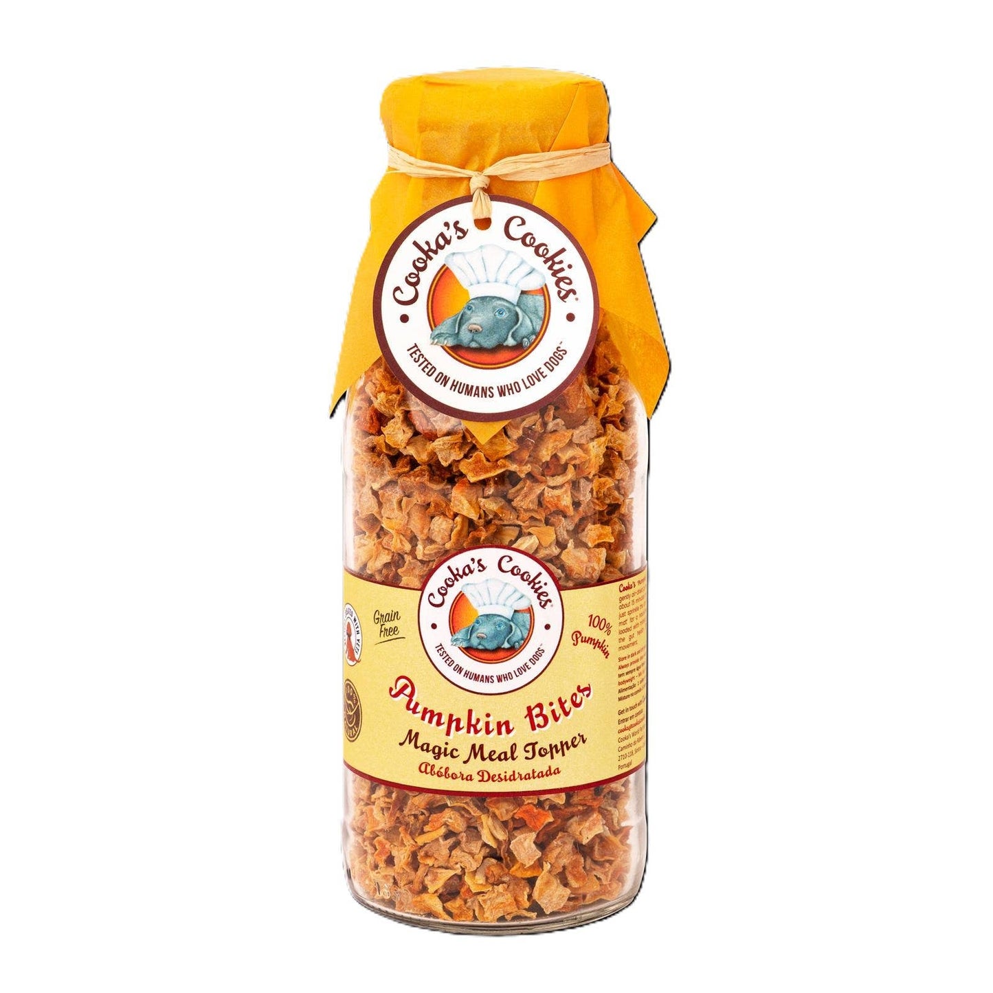 Pumpkin Chips | Air-Dried Meal Topper & BARF Supplement for Dogs | 240 g Glass Bottle