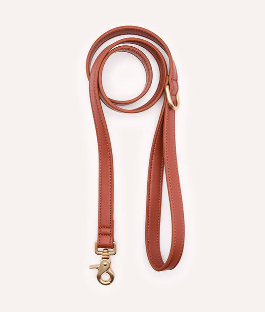 Jala Vegan Leather Dog Leash – Brown | 1.4m Sustainable & Handmade