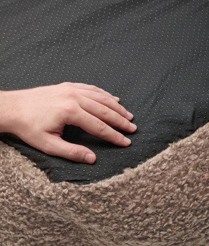 Snozy Dog Bed – Beige Fleece | Removable & Washable