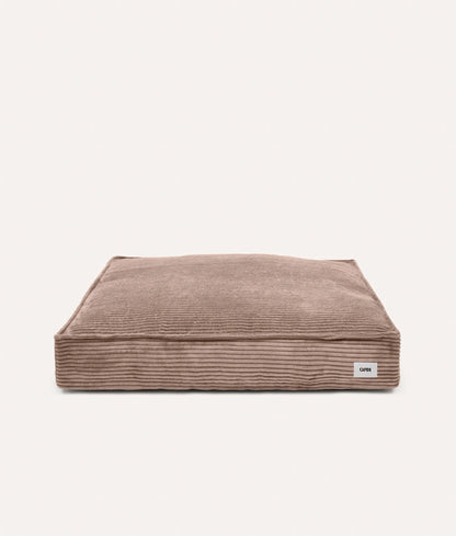 Beige Corduroy Dog Bed – Cuadra (Removable & Adjustable)