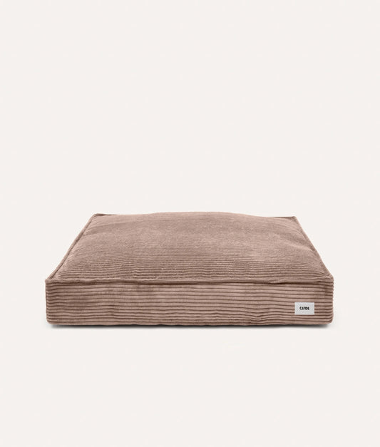 Beige Corduroy Dog Bed – Cuadra (Removable & Adjustable)