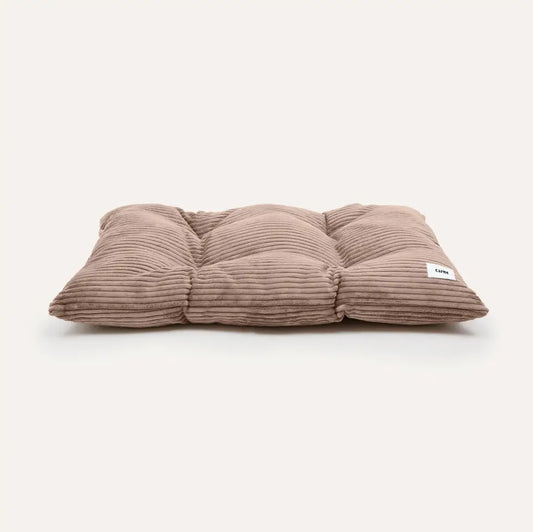 Beige Corduroy Dog Cushion – Bela (Washable, Recycled Filling)