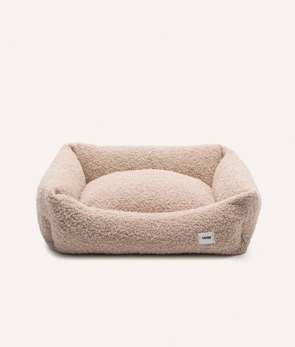 Beige Sheep Dog Bed – Snozy (Removable & Washable)