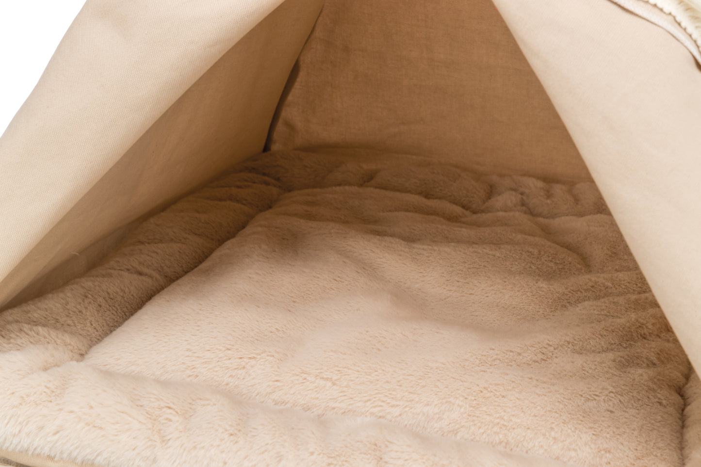 Boho Tipi Dog Bed – Soft Edition | Cozy Cotton Tent (55×65×55 cm)