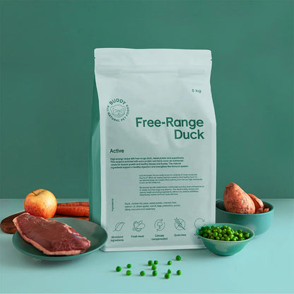 Buddy Free-Range Duck Dog Food 2 kg – Grain-Free High-Energy Complete Meal