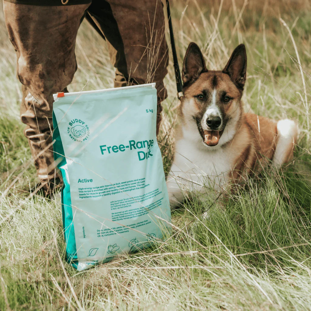 Buddy Free-Range Duck Dog Food 2 kg – Grain-Free High-Energy Complete Meal