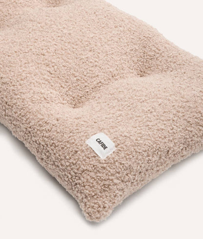 Bela Dog Cushion Bed – Beige Fleece | Removable & Washable